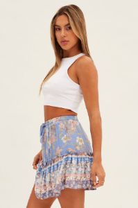 Boho Print Flare Skirt Mini High Rise sold by Ally Fashion