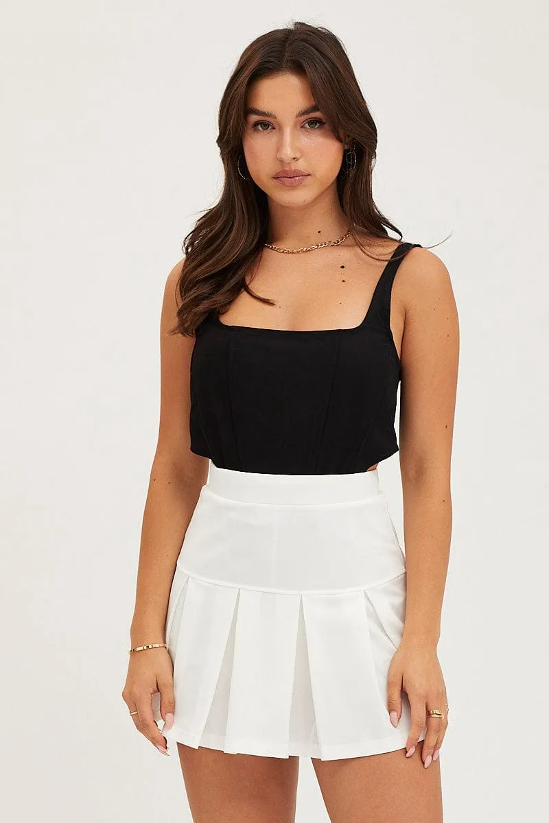 Black Corset Top Sleeveless Crop sold by Ally Fashion product image thumbnail 3