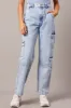 Denim Cargo Jean Wide Leg sold by Ally Fashion