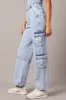 Denim Cargo Jean Wide Leg sold by Ally Fashion