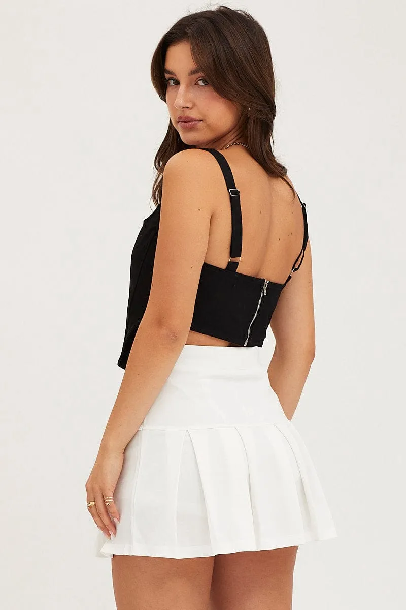 Black Corset Top Sleeveless Crop sold by Ally Fashion product image thumbnail 5