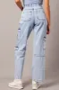 Denim Cargo Jean Wide Leg sold by Ally Fashion