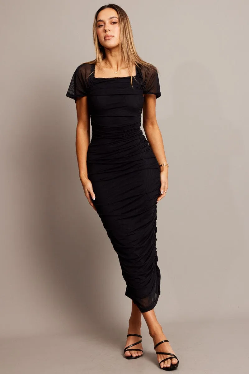 Black Bodycon Dress Mesh sold by Ally Fashion product image thumbnail 2