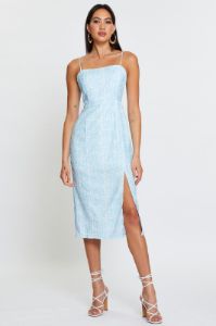 Print Slip Dress Midi sold by Ally Fashion
