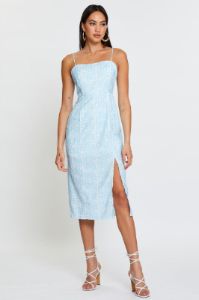 Print Slip Dress Midi sold by Ally Fashion