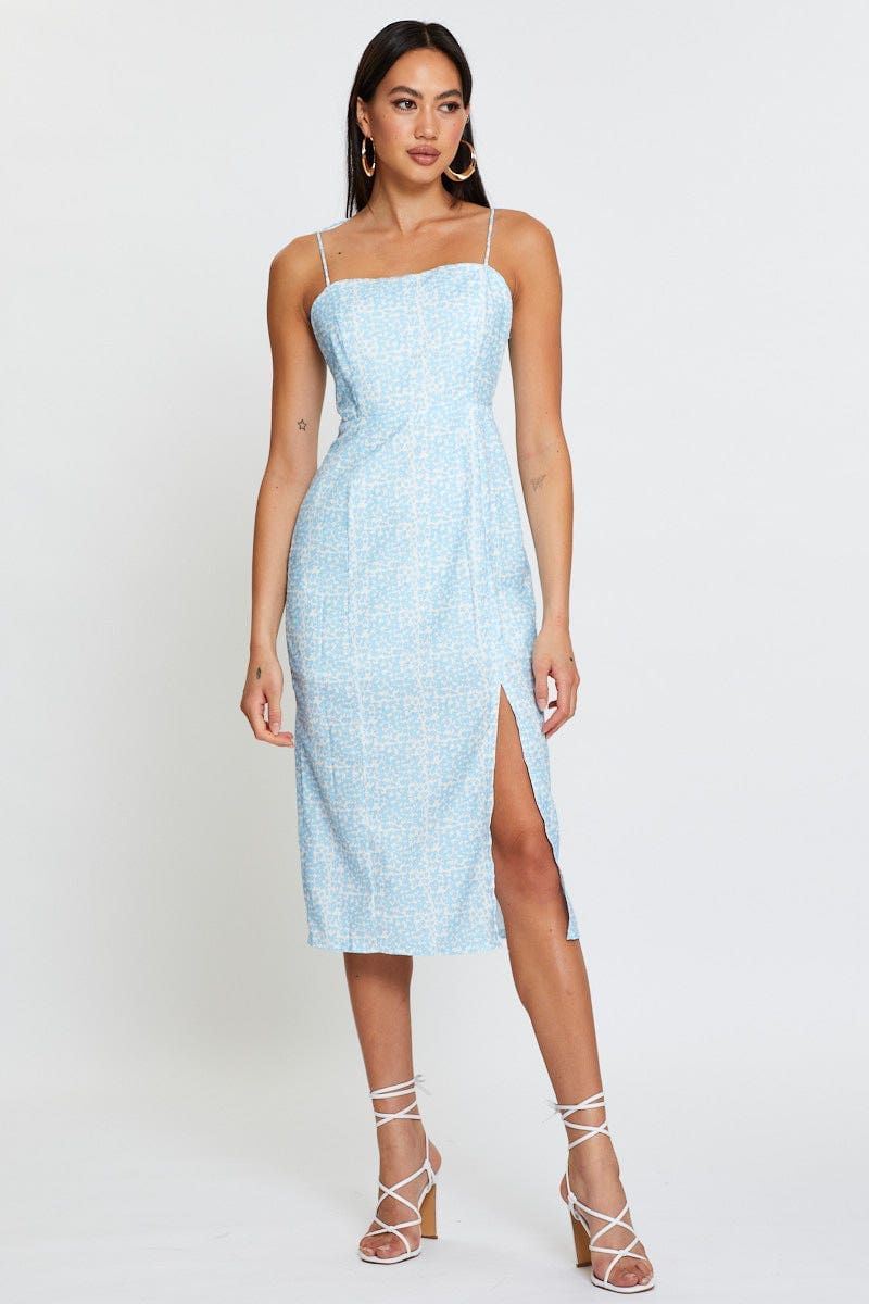 Print Slip Dress Midi sold by Ally Fashion product image thumbnail 2