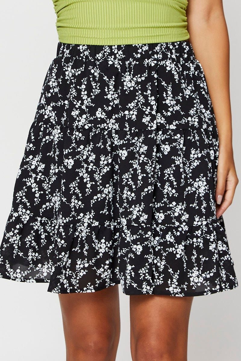 Print Flare Skirt Mini High Rise sold by Ally Fashion product image thumbnail 2