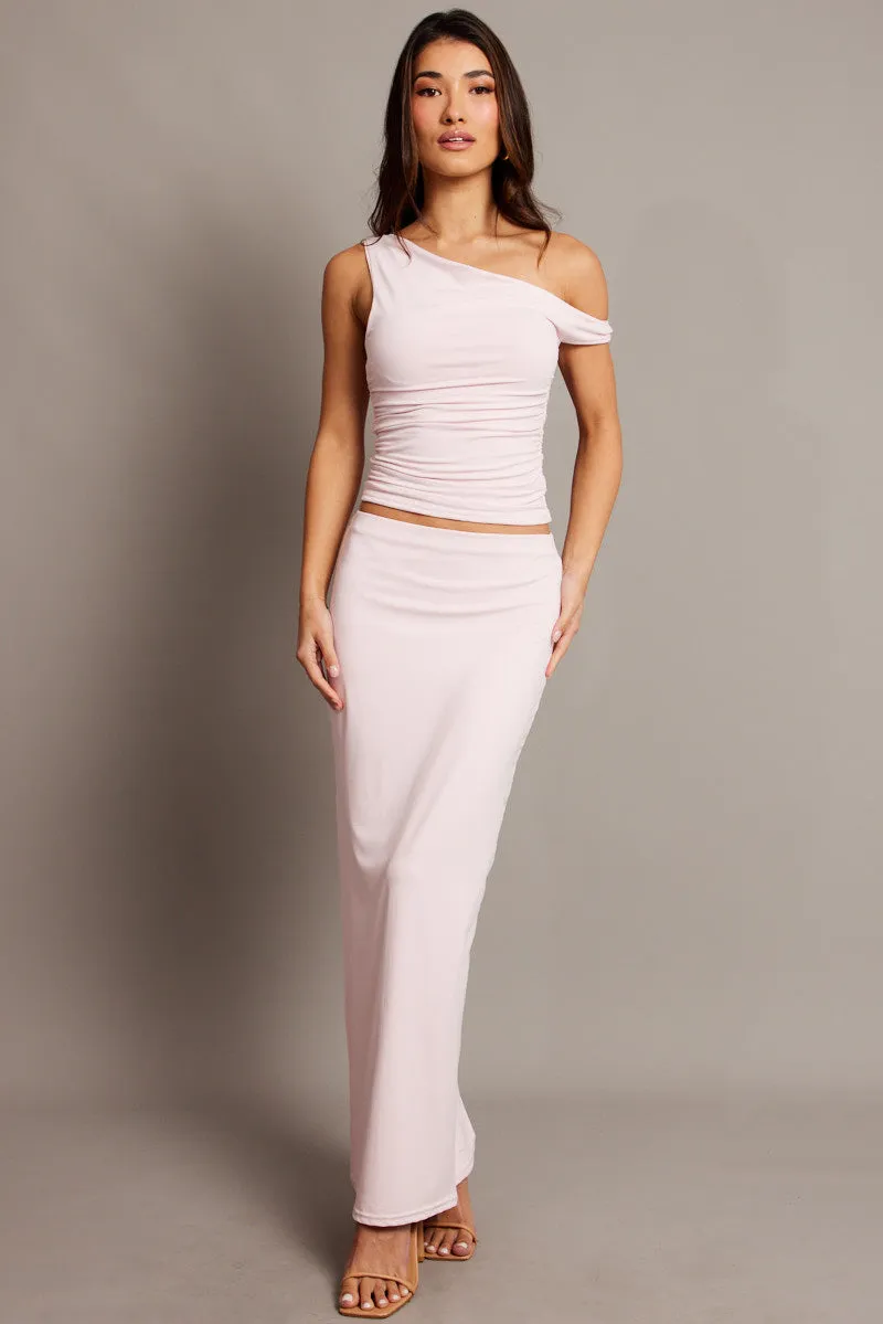 Pink Supersoft Top Twist off Shoulder sold by Ally Fashion product image thumbnail 3