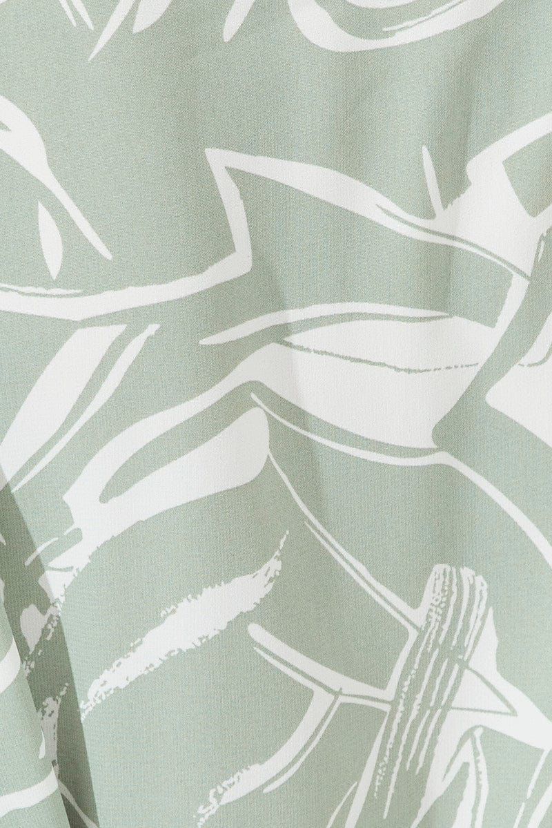 Green Abstract Oversized Playsuit sold by Ally Fashion product image thumbnail 6