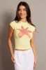Yellow Graphic Tee Short Sleeve sold by Ally Fashion