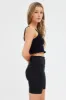 Black Crop Singlet Top Round neck sold by Ally Fashion