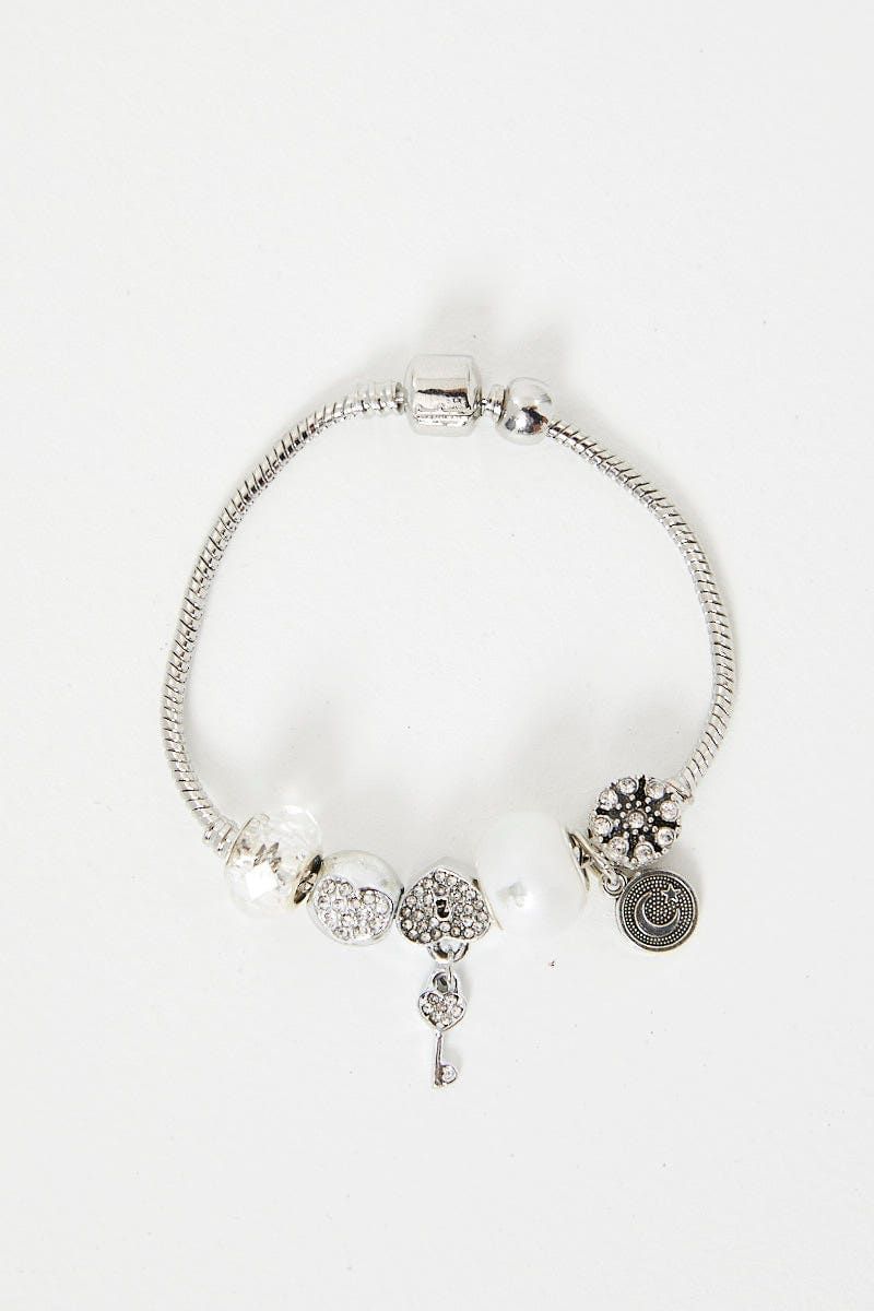 Silver Charm Bracelet sold by Ally Fashion product image thumbnail 3