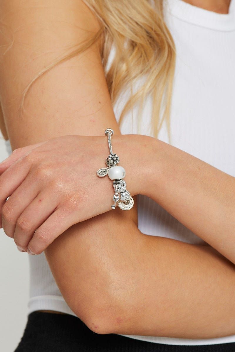 Silver Charm Bracelet sold by Ally Fashion product image thumbnail 2