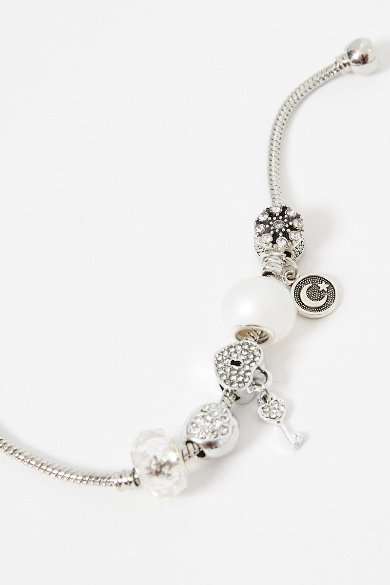 Silver Charm Bracelet sold by Ally Fashion