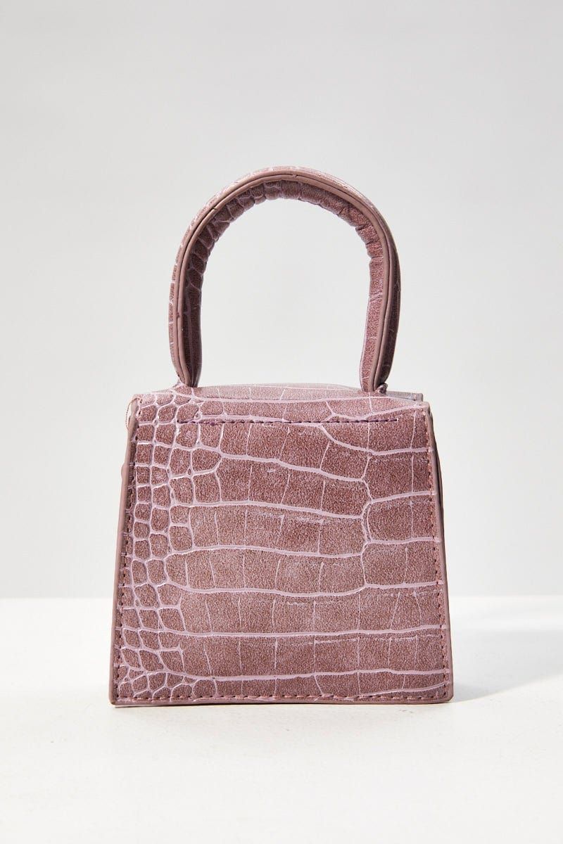 Purple Mini Bag With Pearl Strap sold by Ally Fashion product image thumbnail 3