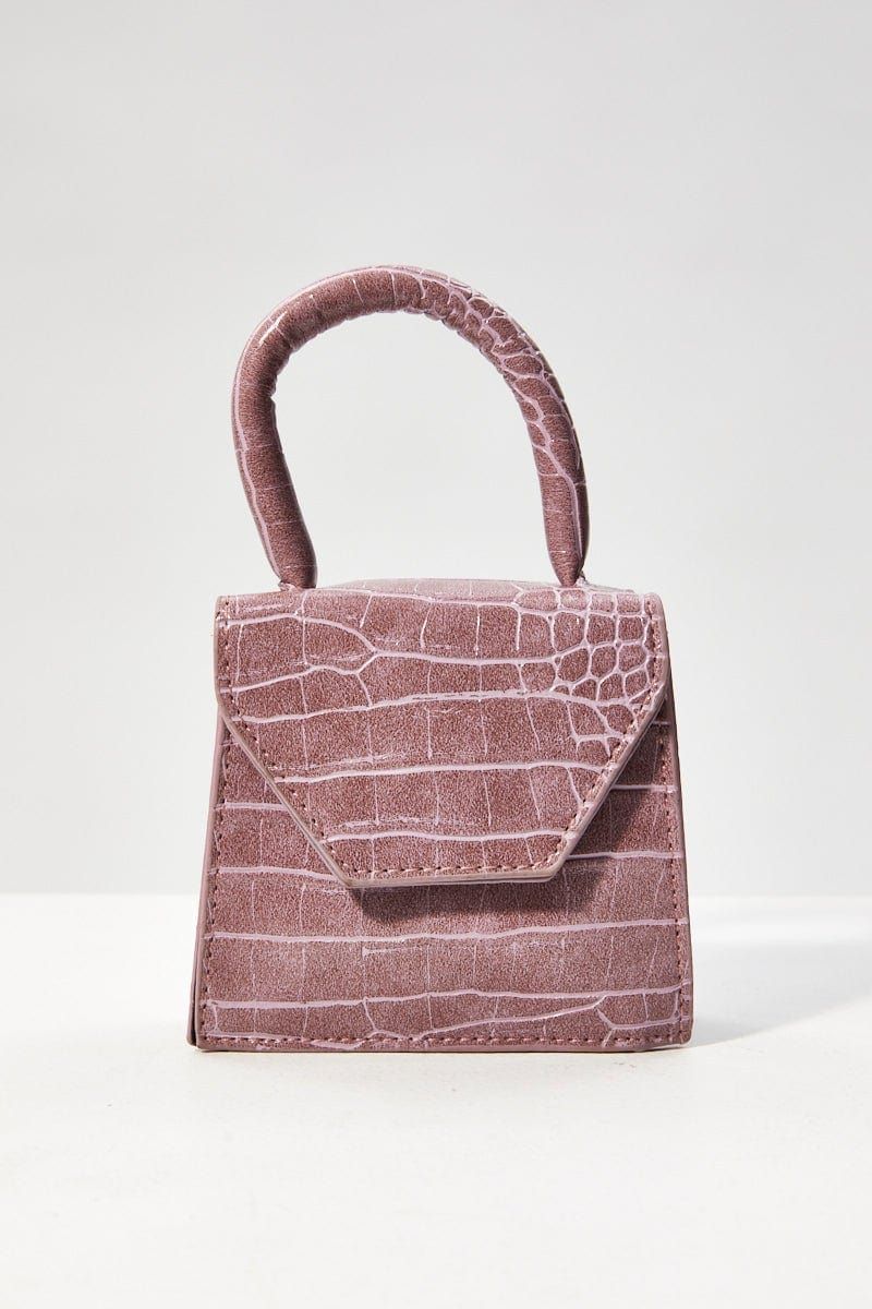 Purple Mini Bag With Pearl Strap sold by Ally Fashion