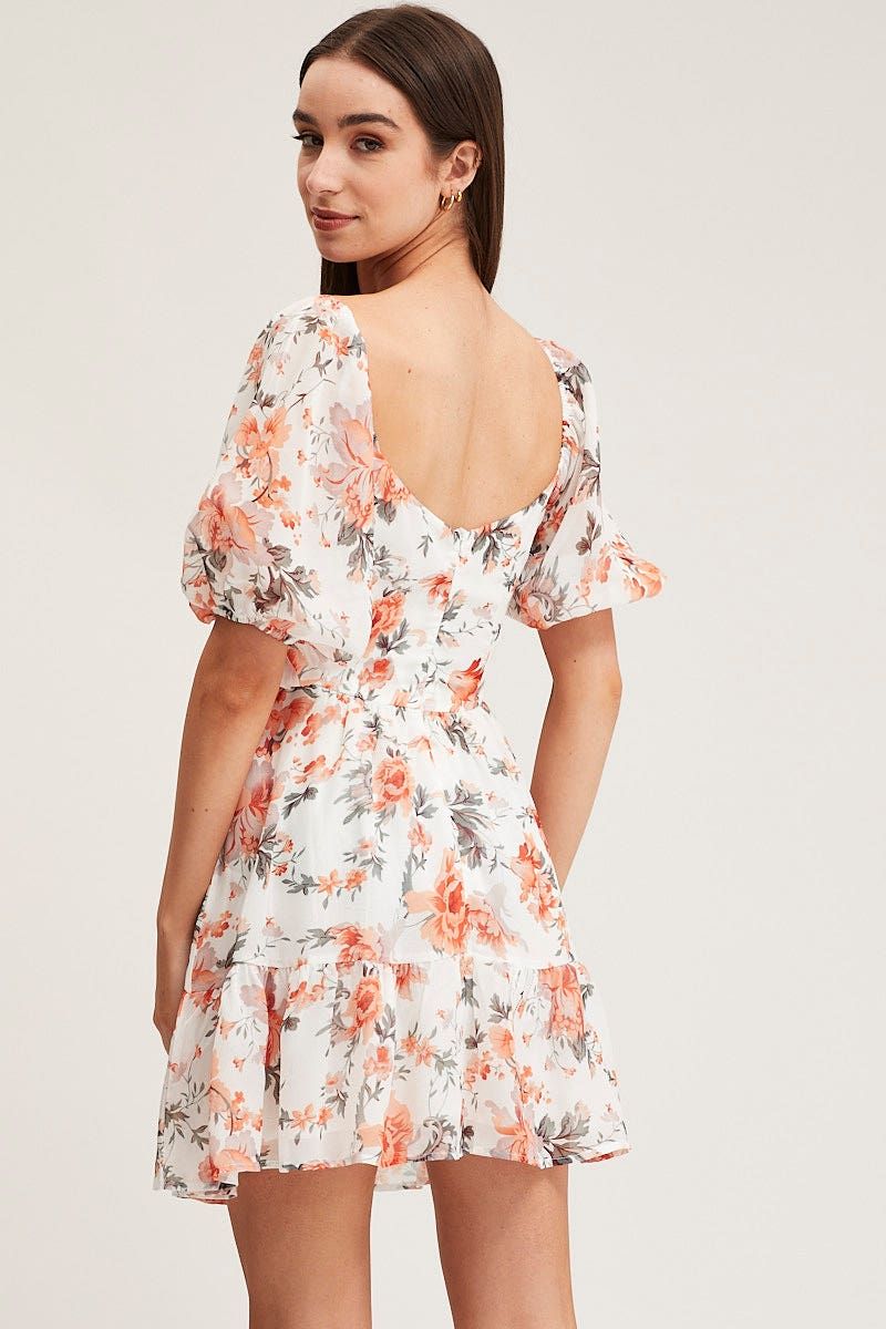 Print Mini Dress Short Sleeve sold by Ally Fashion product image thumbnail 5