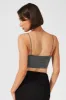 Grey Corset Crop Top Straps sold by Ally Fashion