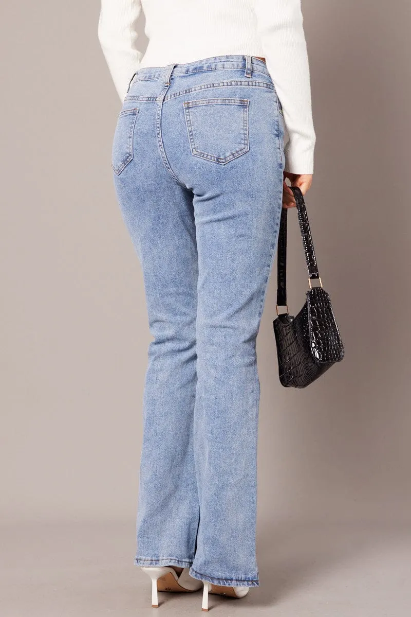 Denim Flare Jean Mid Rise sold by Ally Fashion product image thumbnail 5