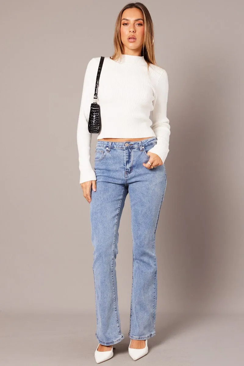 Denim Flare Jean Mid Rise sold by Ally Fashion product image thumbnail 2