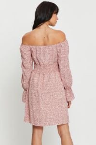 Print Mini Dress Long Sleeve sold by Ally Fashion