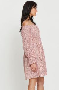 Print Mini Dress Long Sleeve sold by Ally Fashion