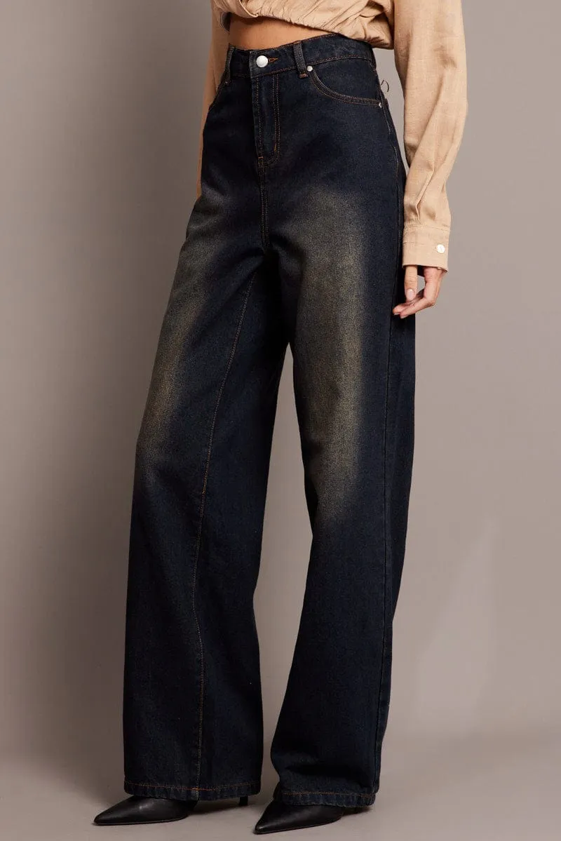 Denim Wide Leg Jean High Rise sold by Ally Fashion product image thumbnail 4