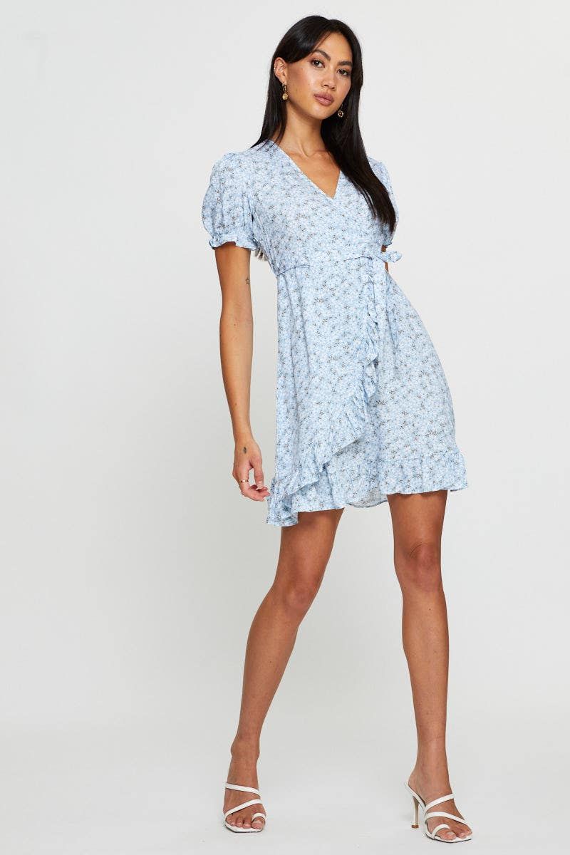 Print Mini Dress Short Sleeve Fit And Flare sold by Ally Fashion product image thumbnail 2