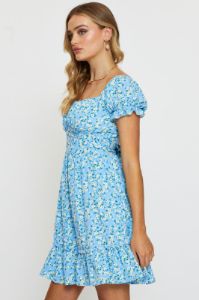 Print Mini Dress Short Sleeve sold by Ally Fashion