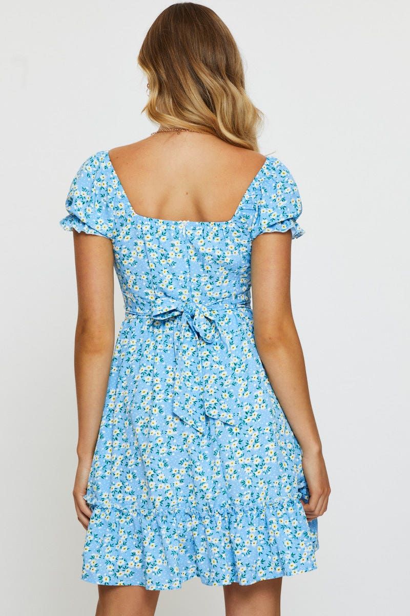 Print Mini Dress Short Sleeve sold by Ally Fashion product image thumbnail 5