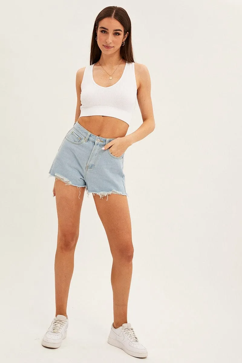 White Tank Top Sleeveless Seamless sold by Ally Fashion product image thumbnail 2