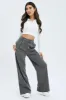 Grey Wide Leg Pants Low Rise sold by Ally Fashion