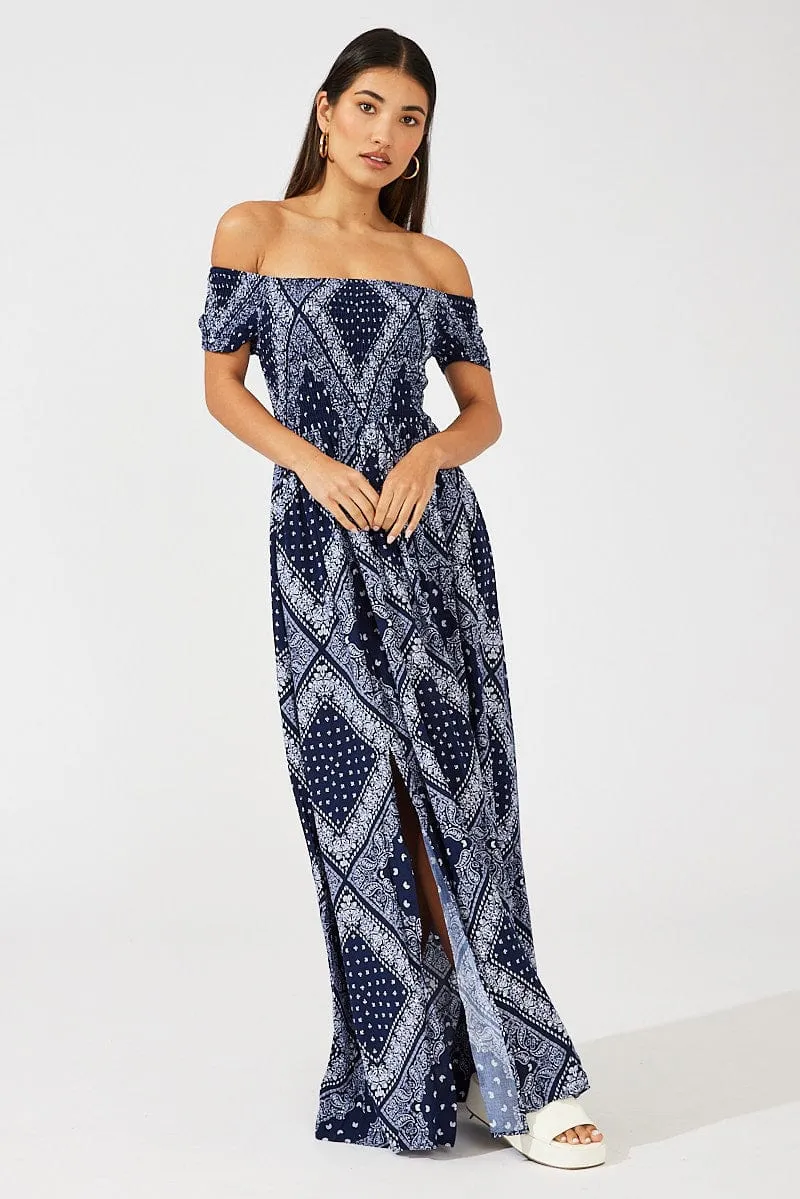 Boho Maxi Dress Off Shoulder sold by Ally Fashion