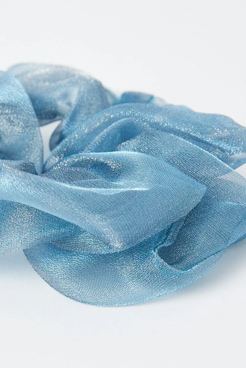 Blue Organza Scrunchie sold by Ally Fashion product image thumbnail 2