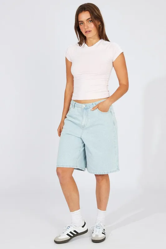 Pink Supersoft Top Short Sleeve Stripe sold by Ally Fashion