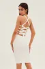 White Sequin Bodycon Party Dress sold by Ally Fashion