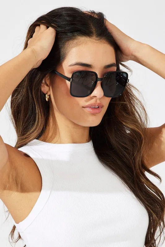 Black Oversized Square Sunglasses sold by Ally Fashion