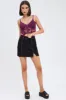Purple Corset Top Sleeveless Sweetheart Crop Garter Lace sold by Ally Fashion