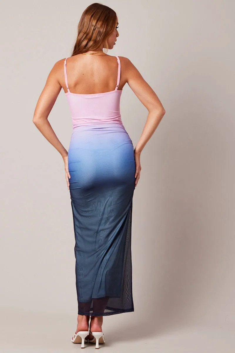 Pink Bodycon Dress Ombre Singlet Maxi sold by Ally Fashion product image thumbnail 5