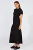 Black Knit Maxi Dress Crochet Short Sleeve sold by Ally Fashion