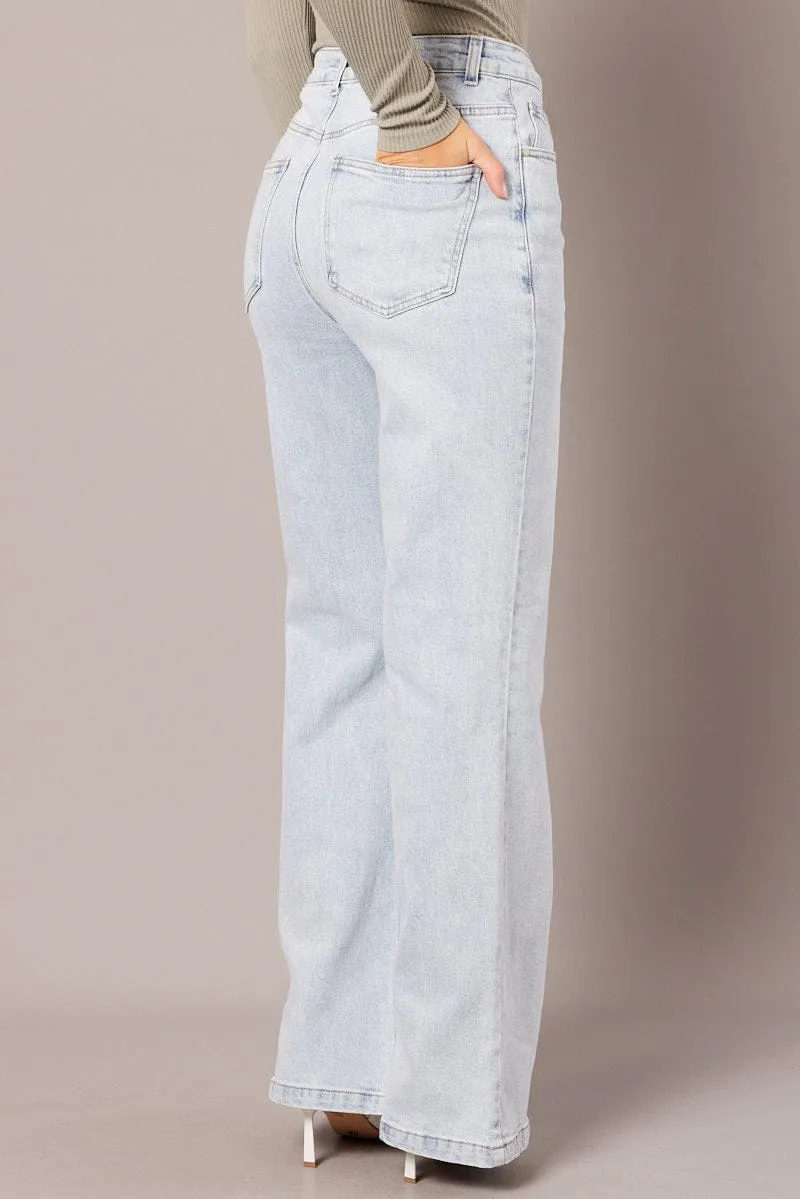 Denim Wide Leg Jean High Rise sold by Ally Fashion product image thumbnail 5