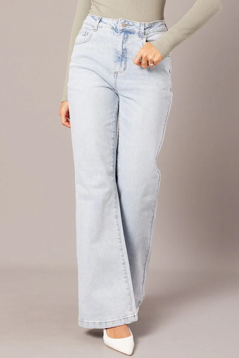 Denim Wide Leg Jean High Rise sold by Ally Fashion product image thumbnail 3