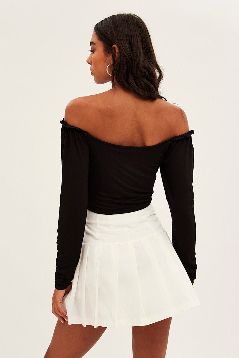 White Tie Front Tennis Mini Skirt sold by Ally Fashion product image thumbnail 5