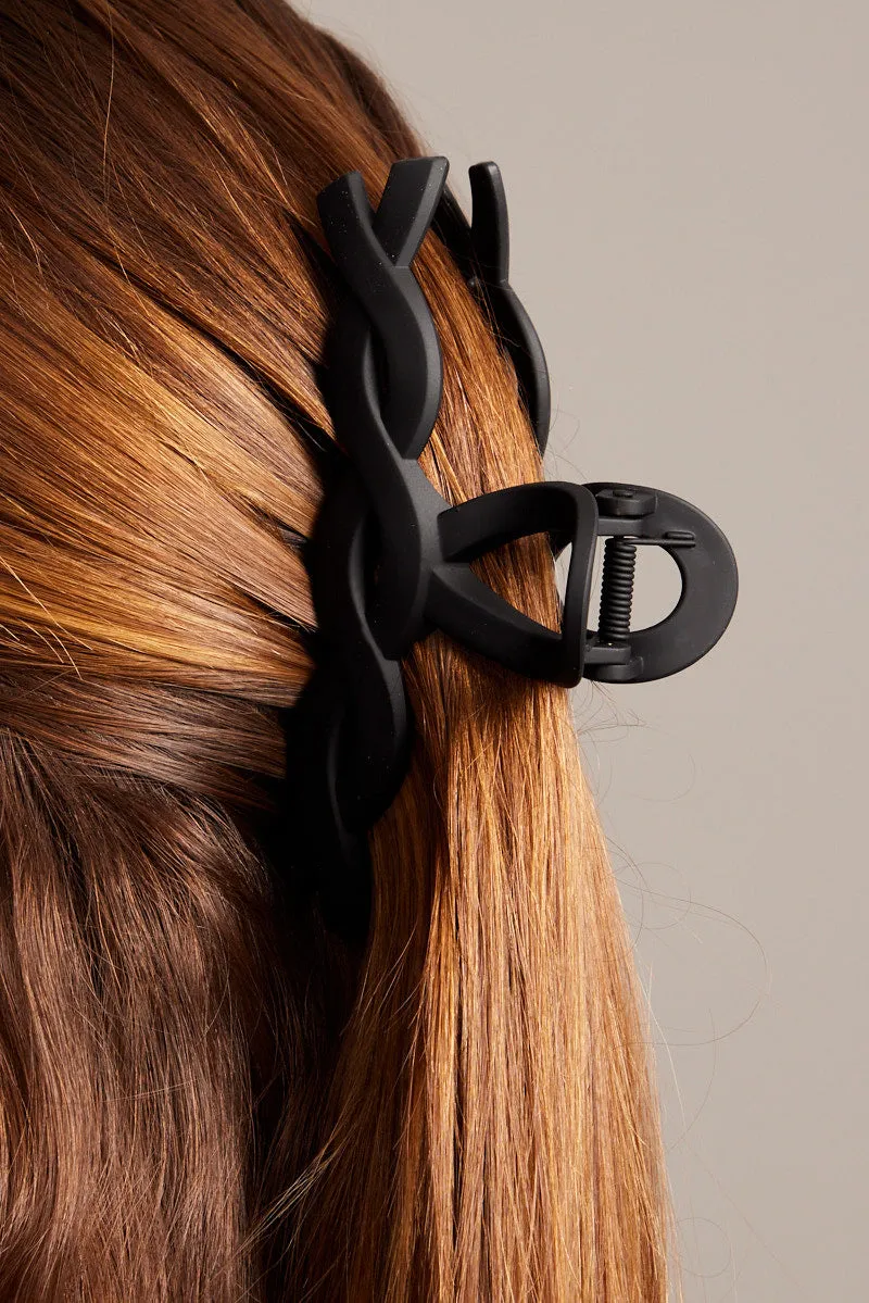 Black Claw Clip Twist sold by Ally Fashion