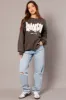 Grey Graphic Sweater Long Sleeve sold by Ally Fashion