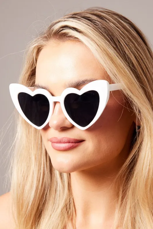 White Heart Sunglasses sold by Ally Fashion