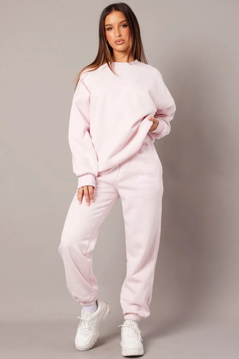 Pink Graphic Sweater Long Sleeve sold by Ally Fashion product image thumbnail 2