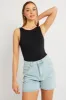 Black Supersoft Bodysuit Sleeveless sold by Ally Fashion