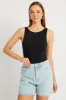 Black Supersoft Bodysuit Sleeveless sold by Ally Fashion