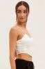 White Solid Boned Corset Top sold by Ally Fashion